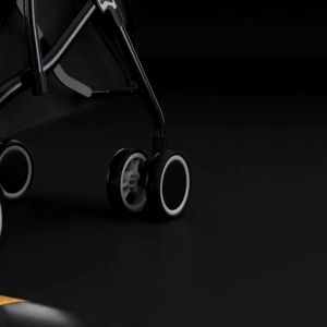 Beige รถเข็นเด็ก กปรับเข็นหลังและนอนได้รถ พับเก็บลากได้ ขึ้นรถได้ พกพาสะดวก