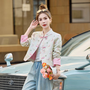 MANWUJINGLING | Luxury Delicate Style Chinese Traditional Embroidered Blouse