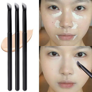 [Charming women] Oblique head Concealer Brush Soft Hair Small Iron Makeup Brushes Triangle  Foundation Concealer Makeup Brush