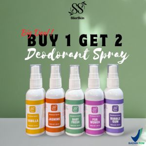 Buy 2 Get 1 Deodorant Natural Spray By SiierSkin Wangi Tahan Lama Menghilangkan Bau Ketiak