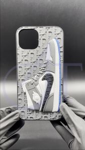 Case Iphone 3D Softcase Casing J0r-dan 11 12 13 14 Pro Max 7Plus XR X XS MAX 7 8 Plus Silicone Anti Crack Pattern