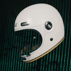 【IN-STOCK】GILLE 853 ATAVISFIT PLAIN Classic Helmet For Motorcycle Helmet Full Face Vintage Helmet With Smoke Lens