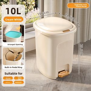 MEIZHUFU | High-Quality Step Pedal Trash Can