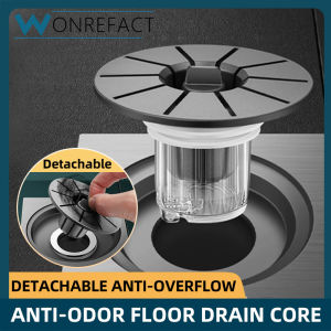 Bathroom Deodorant Floor Drain Core Easily Filter Hair Deodorant Shower Drain Cover Anti-Backflow Plug Filter Detachable