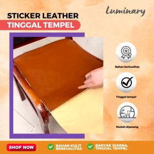 Sticker Kulit Untuk Sofa Jok Mobil & Furniture Kulit Lainnya Stiker Leather Bahan Berkualitas Import