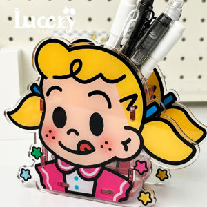 Dopamine Great Capacity Creative Desktop Decoration Makeup Brush Storage Holder High Aesthetic Value INS Style Pen Pot