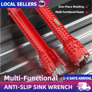 5 in 1 Basin Wrench Water Heater Faucet Installer Anti-Slip Pipe Spanner Plumber Tool Hand Tools