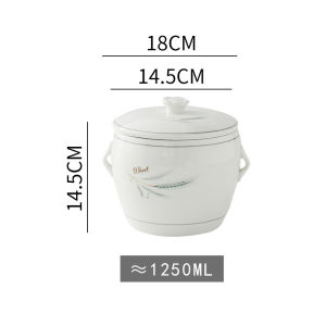 Nồi Lẩu Sứ Có Nắp Đậy Nồi Nấu Canh Xương Gà Nồi Nấu Chậm Bằng Gốm Có Lót Bên Trong Có Lỗ Không Cần Lọc Nồi Nấu Chậm Kiểu Truyền Thống