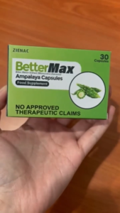 Zienac BetterMax Ampalaya Capsules 30s Food Supplement Bitter Melon Extract Antioxidant Support Metabolism Support FDA Registered Export Quality Less Excipients Daily Wellness Supplement Capsule for Adults Philippines Official Product
