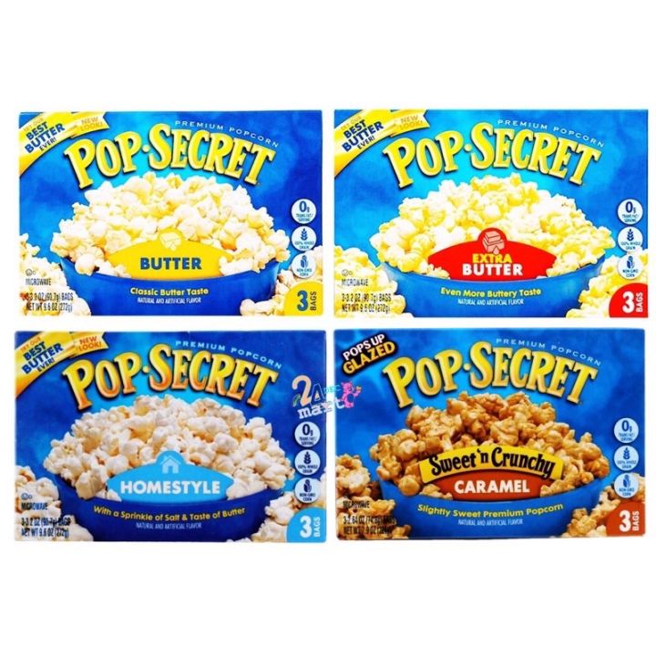 Pop Secret Popcorn ป๊อปซีเคร็ท สำหรับไมโครเวฟ PopSecret Microwave