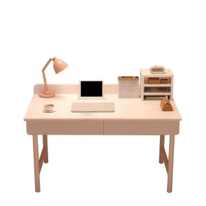 💚READY STOCK💚AmazingHome 80cm/100cm/120cm/140cm White Study Table With 2 Drawer Working Table Writing Desk Dressing Table Meja Tulis Meja Kerja Meja Belajar