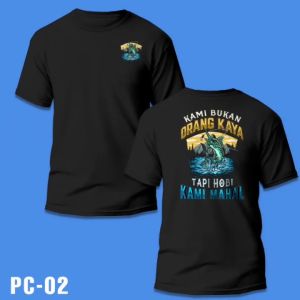 Kaos Hobi Mancing: T-shirt Pria Sejati dengan Desain & Bahan Kualitas Premium