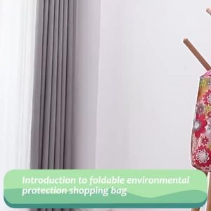 Eco-Friendly Reusable Shopping Bags Foldable Lightweight Women Handbag Totes Heavy Duty Washable Cloth Grocery Bags