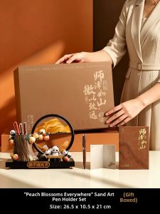Panda Pen Holder Sand Flow Art Decoration
