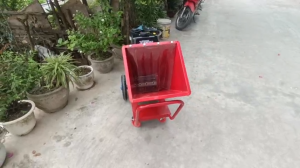 Máy băm tàu dừa tươikhô sử dụng động cơ xăng 4 thì