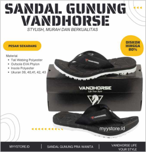 Sandal Gunung Pria Sendal Jepit Vandhorse