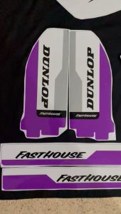 Decal Stiker KLX 150 BF Dekal Striping Sticker Motor KLX Bf Stiker Klx 150 BF CUSTOM putih ungu D-A3-624 A3-706