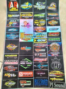 Stiker Sound | Stiker Hologram | Stiker 1 Lembar | Stiker Pack Ukuran 21cm x31cm