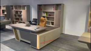 CEO Office Desk / Director Desks / Manager Supervisor Table / L Shape Concept / Meja Office / Meja Pejabat