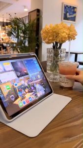 ส่งด่วน ราคาถุก สําหรับ Xiaomi Redmi Pad SE 4G 8.7 นิ้ว 2024 คุณภาพสูง PU หนังสําหรับ Redmi Pad SE 4G 8.7 เคสแท็บเล็ตอะคริลิคใส 031