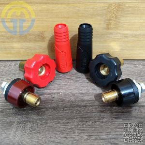 High Performance  Welding Cable Connector Threaded Plug and Socket Set DKJ 10-25 250A