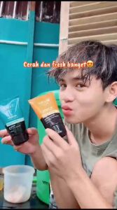 Nuface Nu Glow Men Bright Up / Acnover Facial Wash 100ml