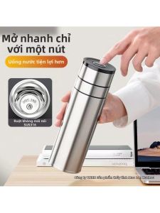MOLORE | One-touch Easy Open Tea Infuser Insulated Mug