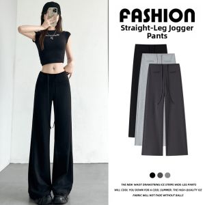 La Chapelle | Drape Loose Waist High Sport Pants