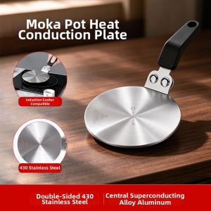 COFFEE PLUS | Versatile Moka Pot With Heat Conduction Tray