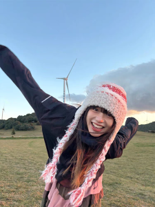 2024 Winter Thickened Warm Plaid Splicing Fluffy Knitted Hat Womens Autumn Winter Tassel Ear Protection Fashionable Hat