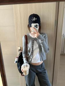 Áo Len Dệt Kim Tay Dài Dáng Rộng Thiết Kế Hàn Quốc Thời Trang Xuân Thu Cho Nữ Áo Chui Đầu Cổ Tròn Màu Trơn