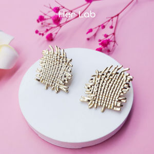 Her Lab Jewelry ชูดต่างหูโลหะ ต่างหูกับวินฤทธิ์สำหรับผู้หญิงต่างหู 100 ส่งเสริมการขาย พื้นฐาน ป้องกัน