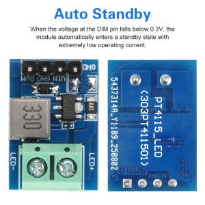 PT4115 Constant Current 1-10 Serial LED Driver Module 5-32V Input Supports Analog Dimming & PWM Dimming For LED Strips