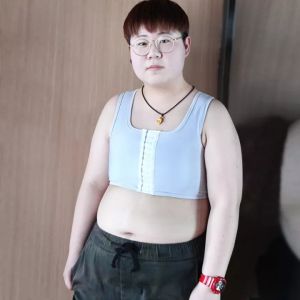 APROPOS JANEST Tomboo หน้าอก Binder ด้านหน้าตะขอ LES หน้าอกสั้นถ่านไม้ไผ่ไฟเบอร์ตาข่ายด้านหน้าตะขอซูเปอร์ระบายอากาศรัดตัว