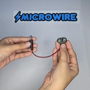 MW 9V Battery to DC 9V Male Clip Power Cable | Battery Adapter Line