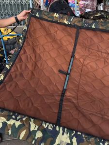 เปลทหารมีมุ้งแบบหนาเย็บบุฟองน้ำ ขนาดใหญ่ 150x250 cm พร้อมเชือก 7 เมตร สำหรับกิจกรรมกลางแจ้ง