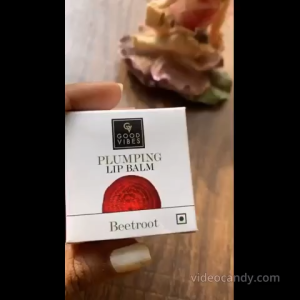 Good Vibes Beetroot Plumping Lip Balm 8 g | With Sweet Almond Oil & Olive Oil