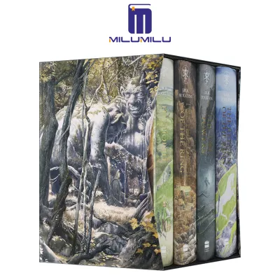 4Pcs The Hobbit & The Lord of The Rings Boxed Set: Illustrated Edition Hardcover – Illustrated By J. R. R. Tolkien