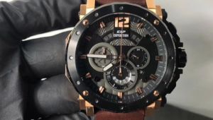 (BISA COD) JAM EXPEDITION 6402MC 6402BC LEATHER JAM TANGAN PRIA