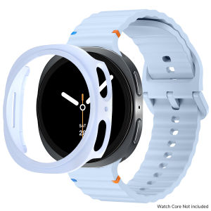 Case+Band for Samsung Galaxy watch 9 44mm 40mm Sport Wrist Replacement Belt Correa Bracelet+Cover for Galaxy watch 8 Accessory