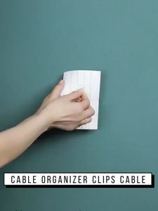 Klip Kabel Bening Isi 20 Cable Organizer Holder Kabel Isi 20pcs Transparan Pengikat Kabel SH H26