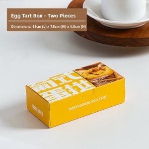 Egg Tart Packaging Box One-Time Use Easy Open Home Use