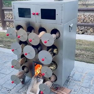 เครื่องเผาข้าวโพดสดเชิงพาณิชย์ เครื่องเผาเผือกมันหอยรูปแบบใหม่ โหมดทำความร้อน:ถ่านหิน เตาอบย่างมันเทศ ✅พร้อมส่ง