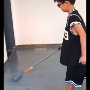 ⏰Quick construction⏰3 In 1 Epoxy Floor Paint 1kg with brush Waterproof Renovation Anti-cracking Wear-Resistant Suitable For Cement Floor Factory Warehouse Office epoxy paint for flooring Epoxy Resin Paint Wear-Resistant Waterproof Cement Floor Paint