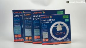 [รุ่นใหม่] LAMPTAN หลอดไฟแอลอีดี กลม รุ่น Lightric 24w 32w 35w 42w 55w ( แผงแม่เหล็ก โมดูล กลม )