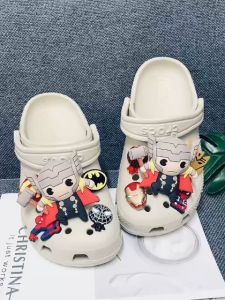 Tặng 12 Sticker-Dép Cross cho bé gái bé trai trẻ em HannaKids Sục Croc Classic giày xục Clog Kid màu Be Size - Thế Giới Cros