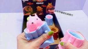 HOT: Sóc/Gấu trốn gốc cây XẢ STRESS -silicon co dãn dẻo đàn hồi ngộ nghĩnh giải tỏa căng thẳng xả STRESS