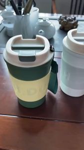 Termos Gelas Minum Stainless Steel Polos  + Badan Silikon Lepas Pasang I Termos Minum SS Karakter Sanrio I Karakter Labubu I Termos Tutup Plastik Tenteng Silikon I 510ML/450ML/500ML I SUS 304 I HN-233/160/ST-8149