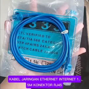 V194 KABEL 1.5 15 M METER KABEL INTERNET JARINGAN ETHERNET NETWORK CABLE RJ45 PATCH OUTDOOR WATERPR