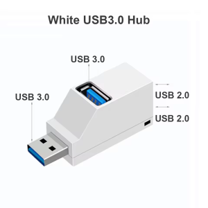 NNBILI For PC Laptop USB 3.0 HUB Adapter Extender for USB 3.0 Card Reader Hi-Speed USB 2.0 Mini Splitter Box 1 to 3 Ports
